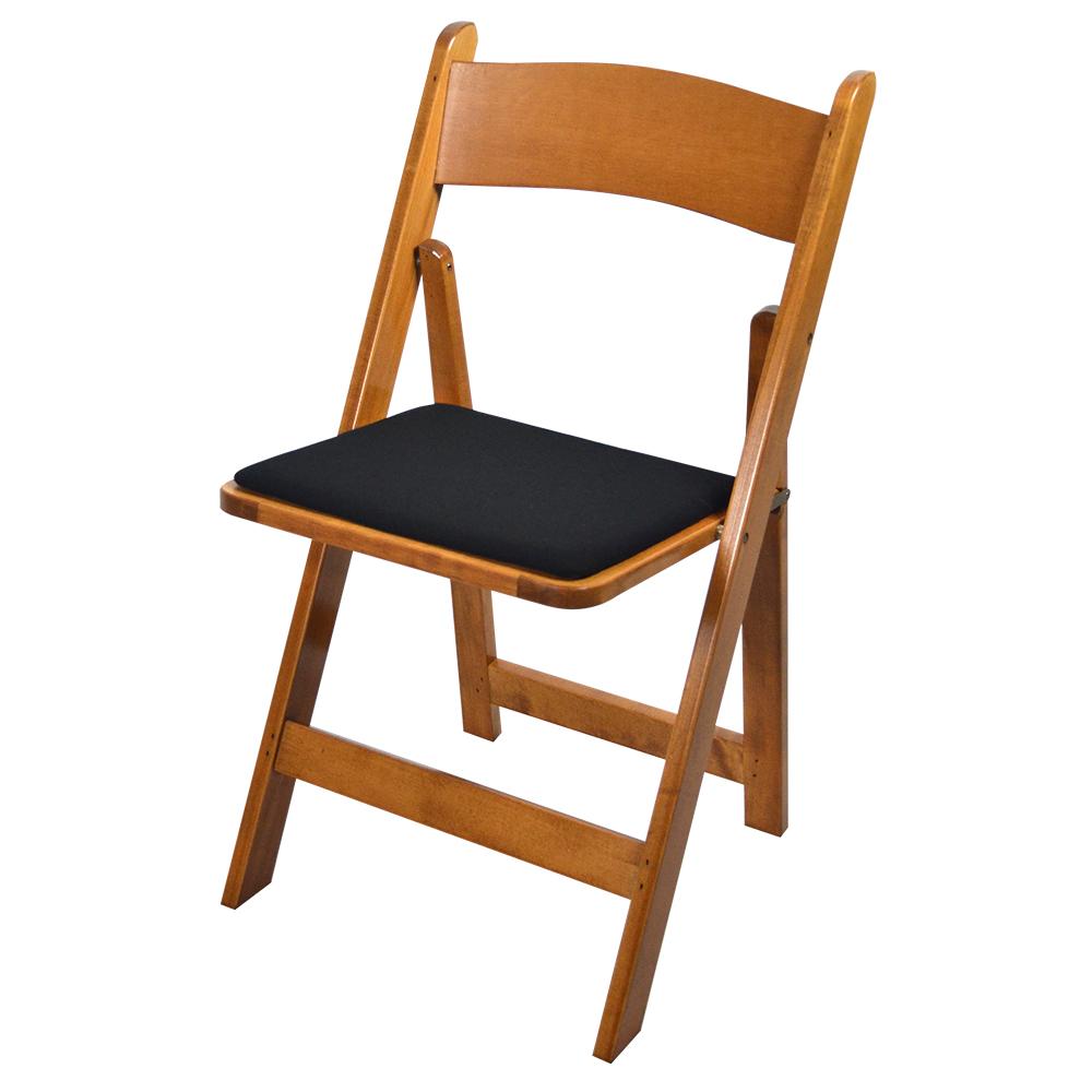 Kestell Maple Folding Chairs - Billiard Fabric