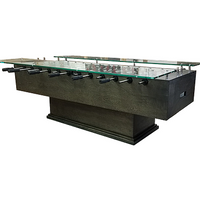 Thumbnail for Performance games sure shot party foosball table with optional tempered glass and pedestal