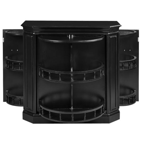 RAM game room BRCB1 BLK bar cabinet with spindle Open