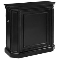Thumbnail for RAM game room BRCB1 BLK bar cabinet with spindle side angle