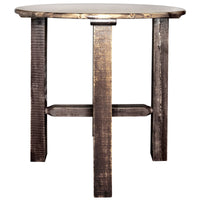 Thumbnail for The Montana Glacier Country Collection MWGCBT Bistro Table Stain Lacquered foot