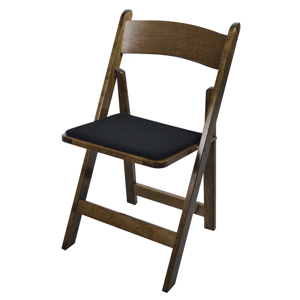 Kestell Maple Folding Chairs - Billiard Fabric