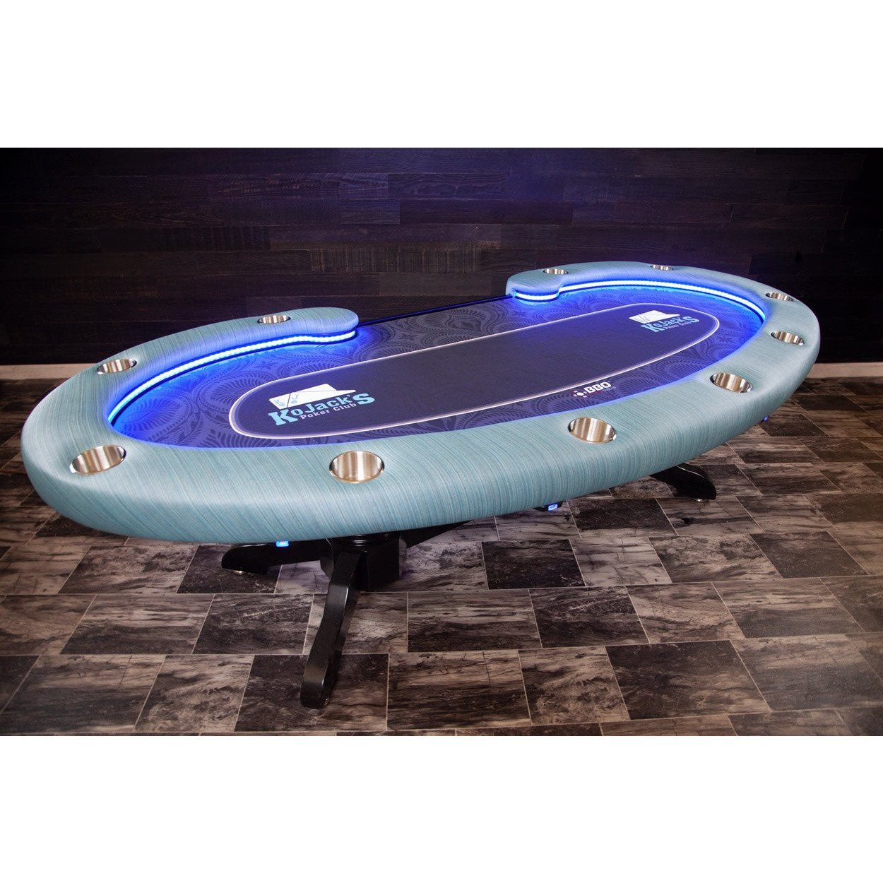 BBO The Lumen HD Poker Table Black Full Custom Design