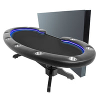 Thumbnail for BBO The Lumen HD Poker Table Suited Speed Black With Dining Top