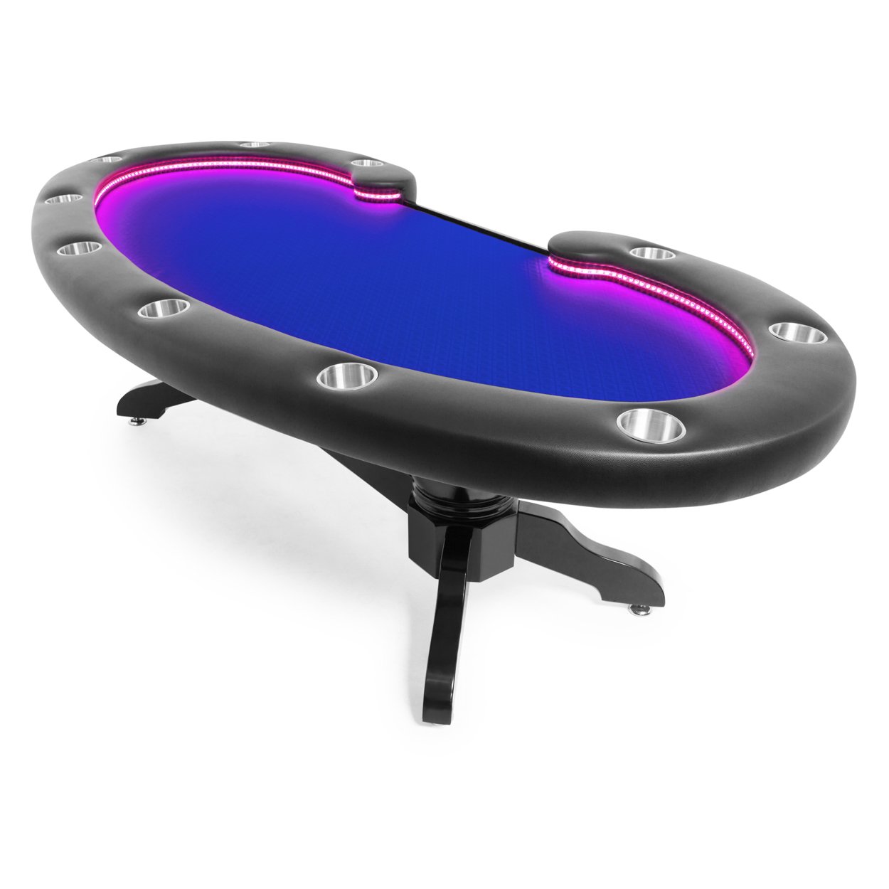 BBO The Lumen HD Poker Table Suited Speed Blue