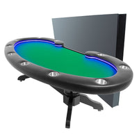 Thumbnail for BBO The Lumen HD Poker Table Suited Speed Green With Dining Top