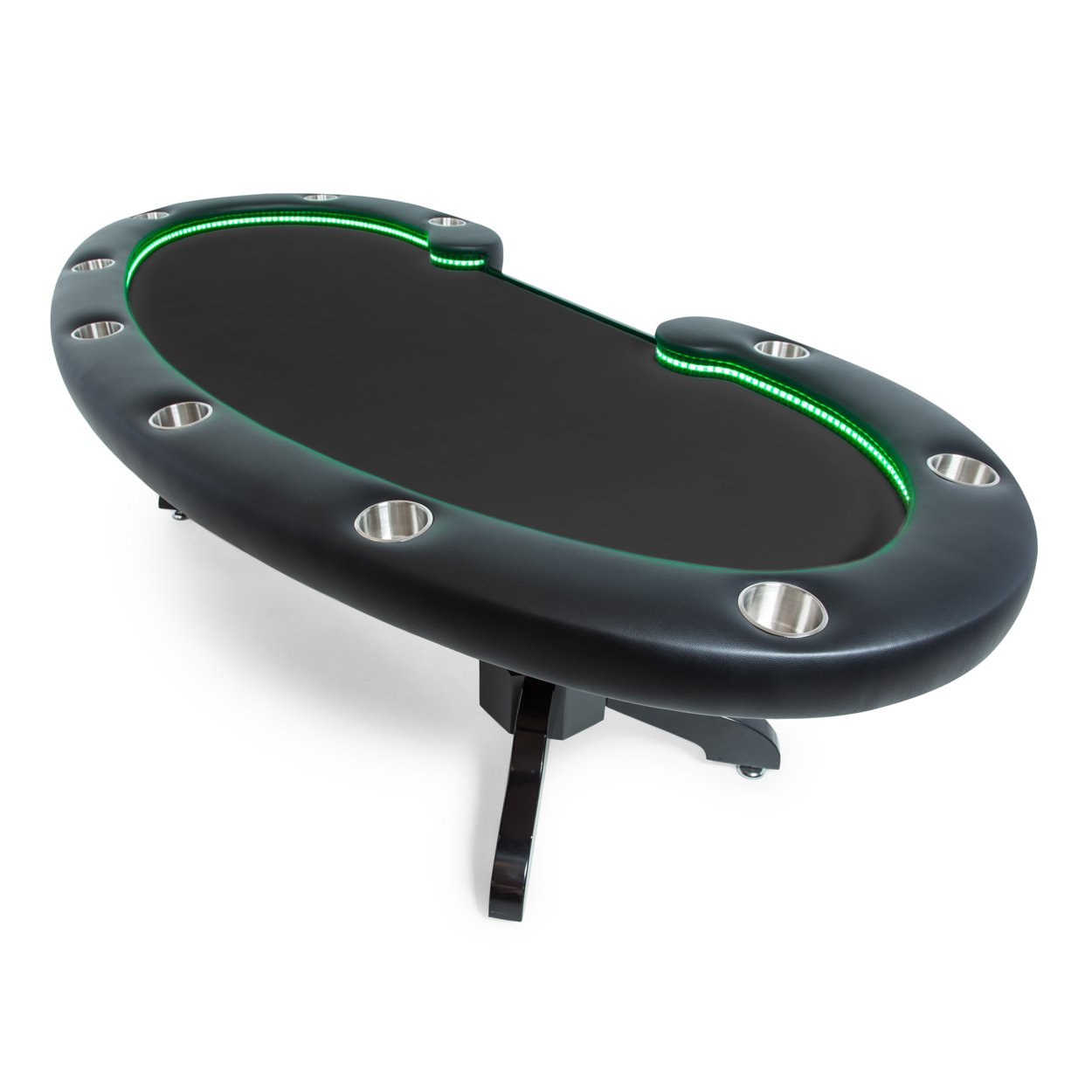 BBO The Lumen HD Poker Table Velveteen Black