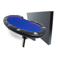 Thumbnail for BBO The Lumen HD Poker Table Velveteen Blue With Dining Top