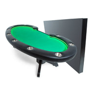 Thumbnail for BBO The Lumen HD Poker Table Velveteen Green With Dining Top
