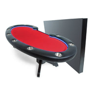 Thumbnail for BBO The Lumen HD Poker Table Velveteen Red With Dining Top