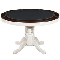 Thumbnail for ram game room 48 texas holdem game table gtbl48-Antique White poker setup