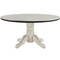 Thumbnail for ram game room gtbl60 texas holdem game table with dining top Antique White dining setup