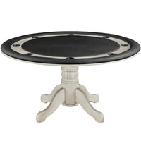 Thumbnail for ram game room gtbl60 texas holdem game table with dining top Antique White