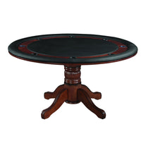 Thumbnail for ram game room gtbl60 texas holdem game table with dining top Chestnut