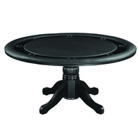 Thumbnail for ram game room gtbl60 texas holdem game table with dining top black