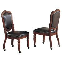 Thumbnail for sunset trading 5 piece bellagio dining and poker table set cr-87148-5pc chairs