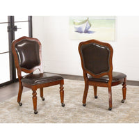 Thumbnail for sunset trading bellagio Upholstered gaming and dining chair CR-87148-10-2 indoor