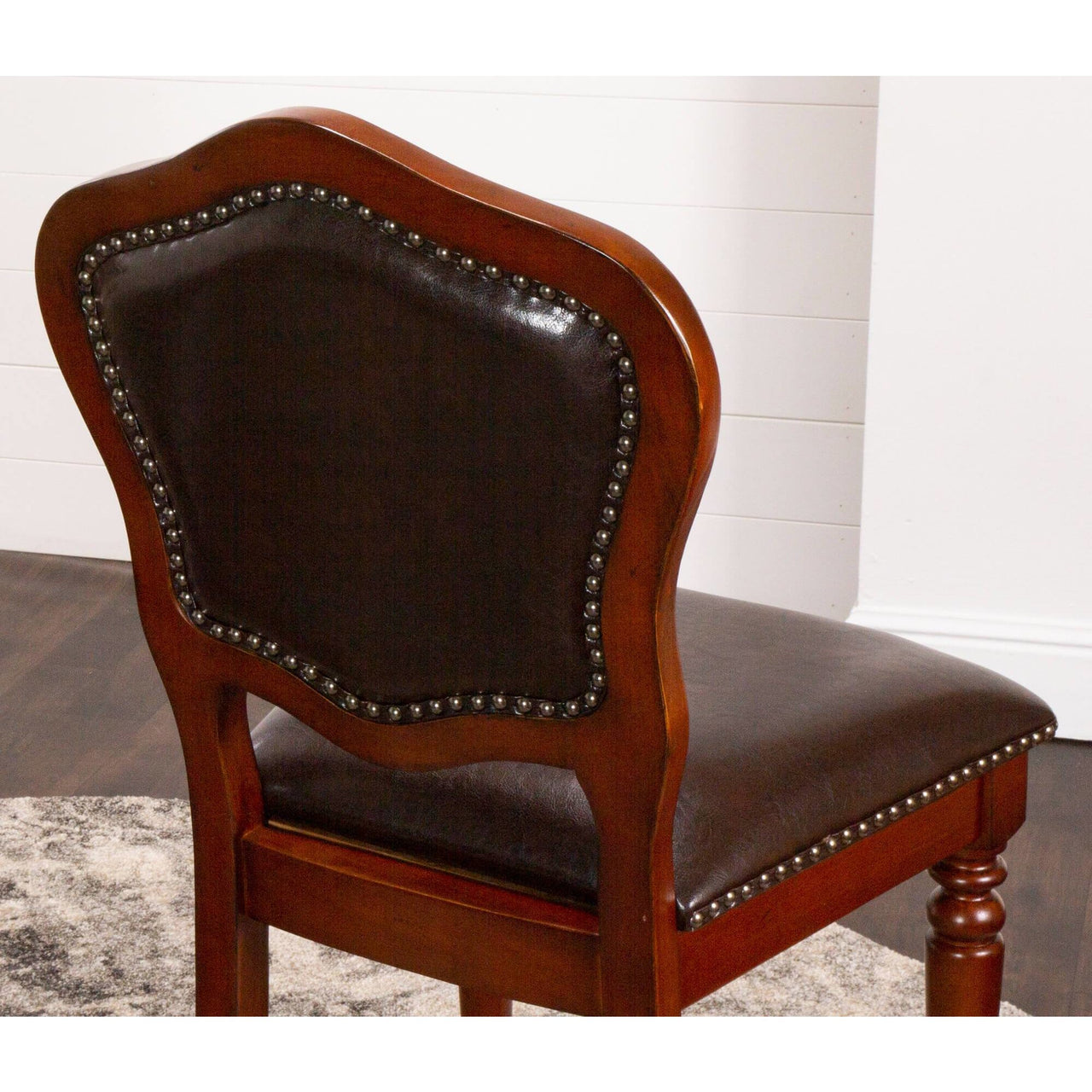 sunset trading bellagio barstools with back cr-87148-24-2 upholstered design back