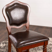 Thumbnail for sunset trading bellagio barstools with back cr-87148-24-2 upholstered design