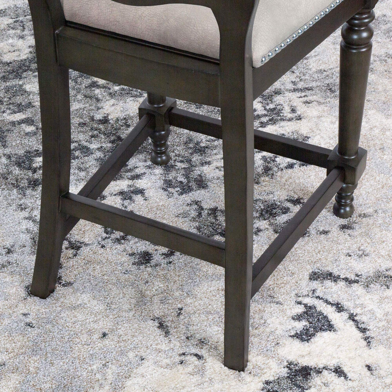 sunset trading vegas cr-87711-24-2 upholstered barstools with backs foot