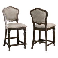Thumbnail for sunset trading vegas cr-87711-24-2 upholstered barstools with backs set of 2