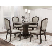 Thumbnail for sunset trading vegas dining and poker table set cr-87711-5pc table and chairs dinning set up