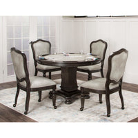 Thumbnail for sunset trading vegas dining and poker table set cr-87711-5pc table and chairs indoor
