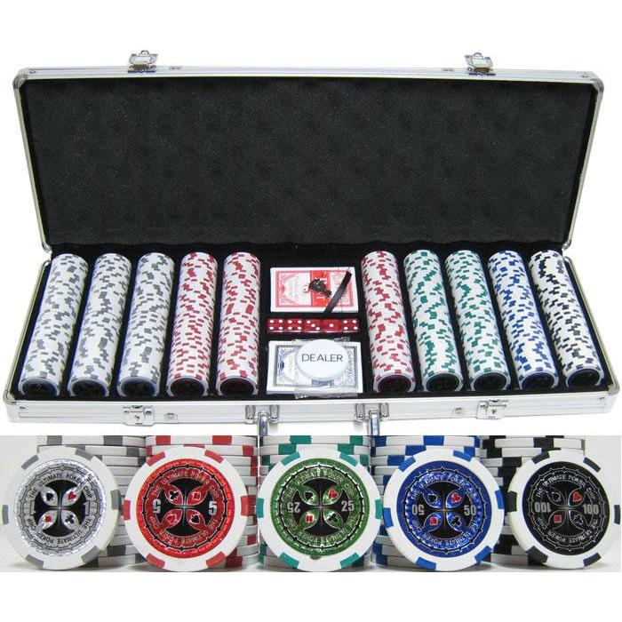 BBO Poker Tables 500Pc - Ultimate Poker Chip Clay - Set