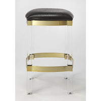 Thumbnail for Butler Specialty 5322034 Jordan Acrylic and Black Leather Counter Stool