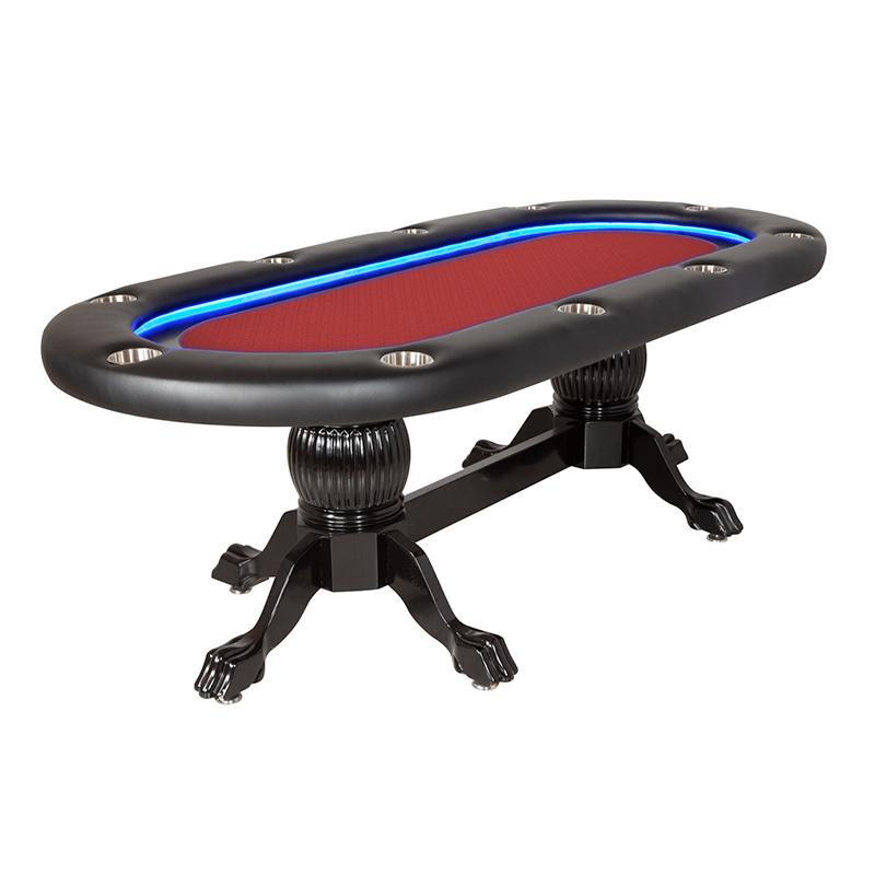 BBO Elite Alpha LED Poker Table Speed Suit Red