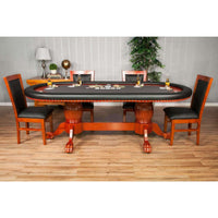 Thumbnail for BBO Rockwell Mahogany Poker Table Set
