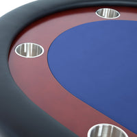 Thumbnail for BBO Rockwell Poker Table Blue Racetrack Surface