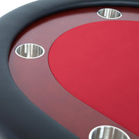 Thumbnail for BBO Rockwell Poker Table Red Racetrack Surface