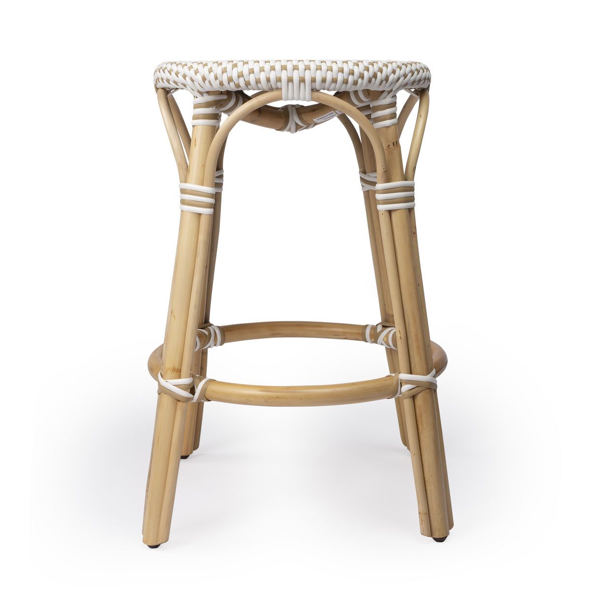 Butler Specialty Designers Edge 9371415 Counter Stool Beige White Rattan