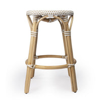 Thumbnail for Butler Specialty Designers Edge 9371415 Counter Stool Beige White Rattan