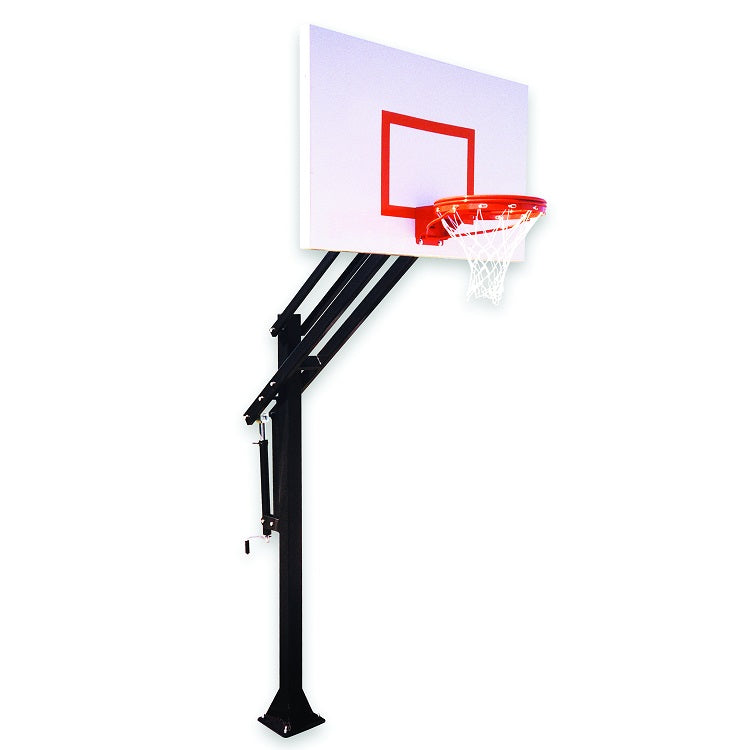 First Team Attack In Ground Adjustable Basketball Goal Endura