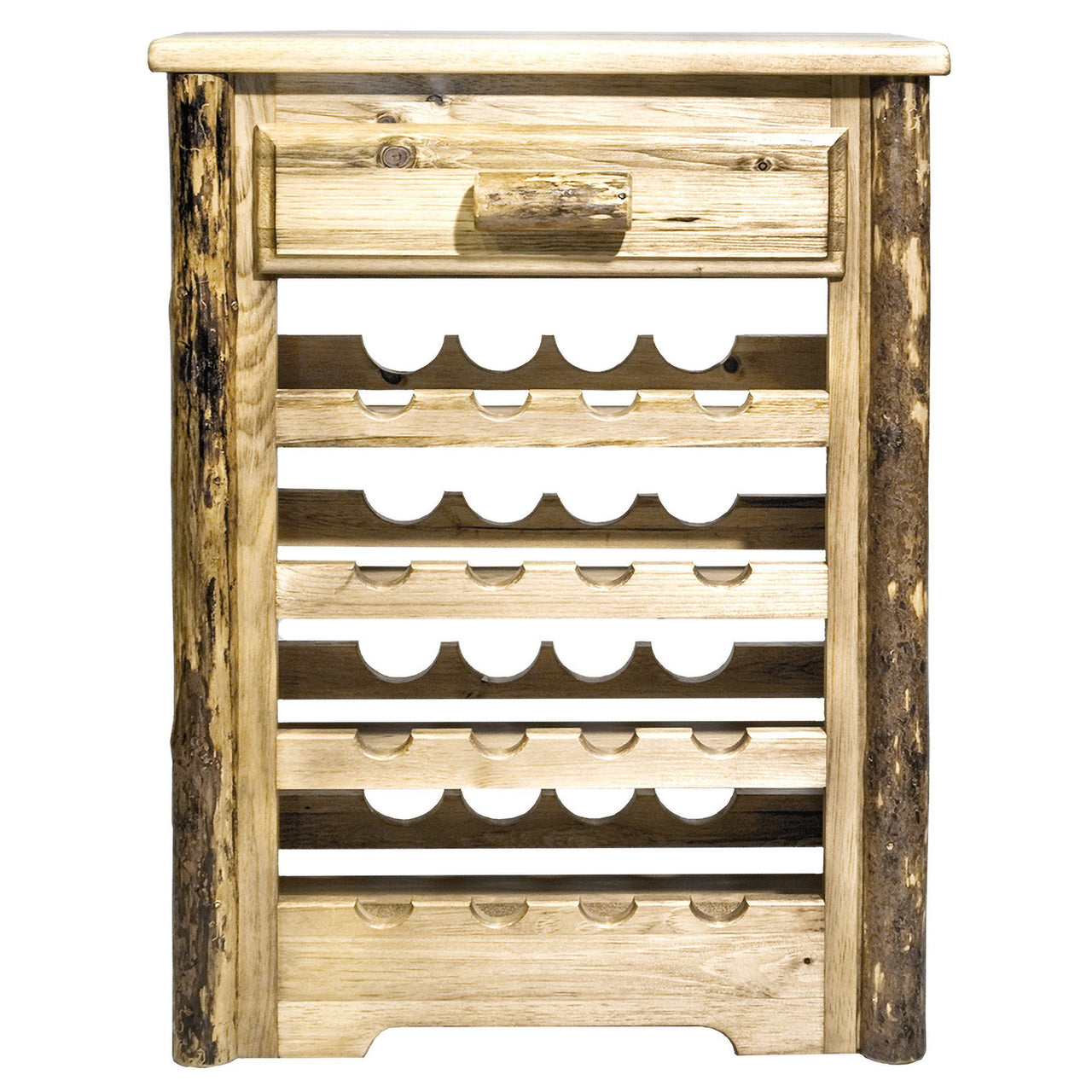 Glacier Country Collection MWGCWR Wine Cabinet Stained Lacquered Front