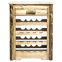 Thumbnail for Glacier Country Collection MWGCWR Wine Cabinet Stained Lacquered Front