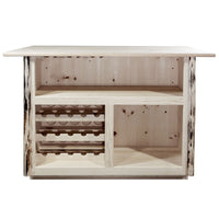 Thumbnail for Montana Collection Deluxe Bar with Foot Rail MWBWRD Ready Finish Drawers