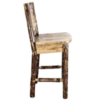 Thumbnail for Montana Glacier Country Collection MWGCBSWNR Barstool With Back right side