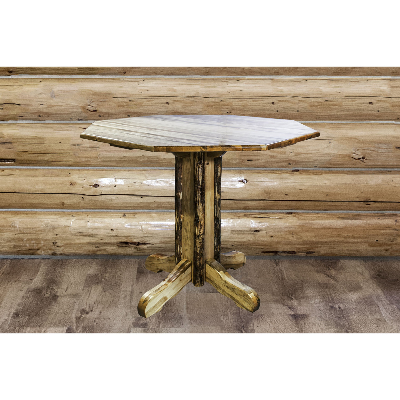 Montana Glacier Country Collection Pub Table Octagon Top