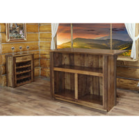 Thumbnail for Montana Homestead Collection Bar with Foot Rail WHCBWRSL Open Back