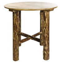 Thumbnail for The Montana Glacier Country Collection MWGCBT Bistro Table Staine Lacquered