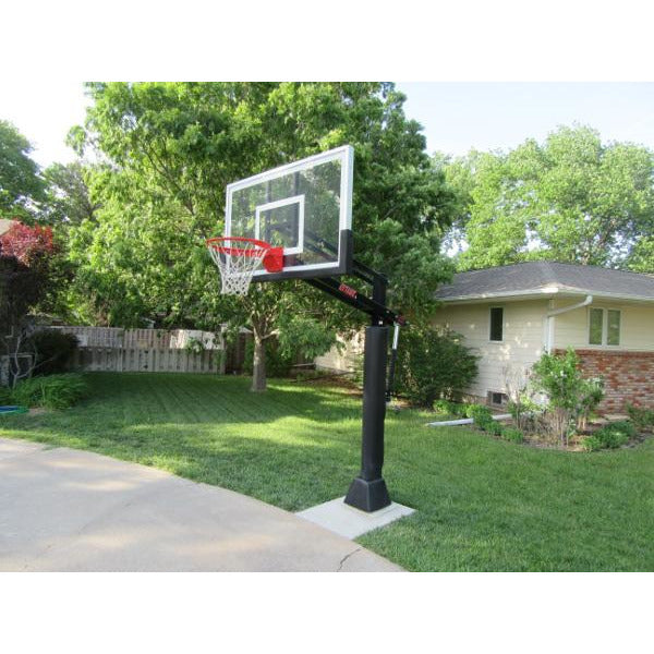 frist team attack select in ground adjustable basketball goal ft1400select outdoor