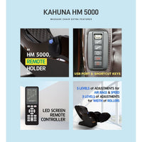 Thumbnail for Kahuna Limitless Slender Massage chair with LED Remote and USB Port