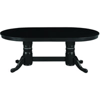 Thumbnail for ram game room gtbl84-wt texas holdem game table black with dining top full cover