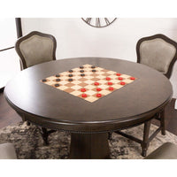 Thumbnail for sunset trading vegas 3 piece 42 round counter height chess checker table set cr-87711-tcb-3p