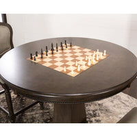 Thumbnail for sunset trading vegas 3 piece 42 round counter height chess table set cr-87711-tcb-3p