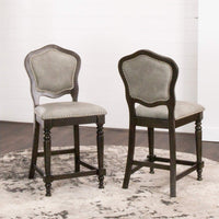 Thumbnail for sunset trading vegas cr-87711-24-2 upholstered barstools with backs set of 2 indoor